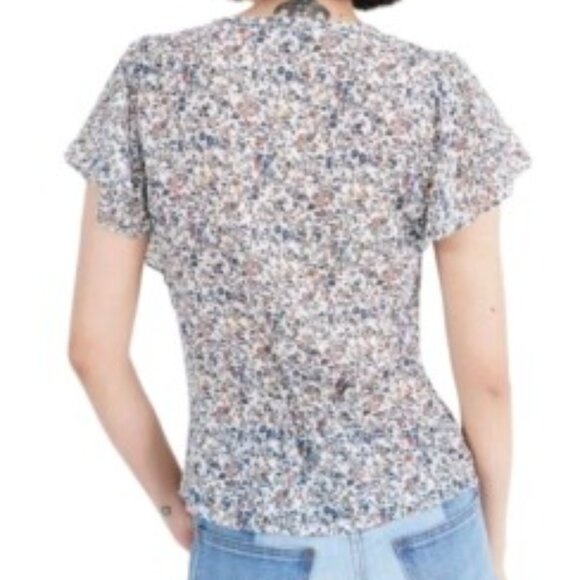 Madewell Carmelina Flutter-Sleeve Top - Picture 2 of 12